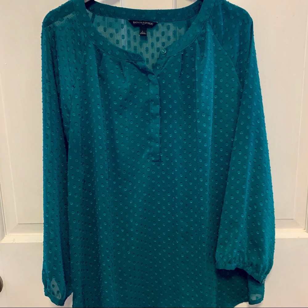 Teal Banana Republic top